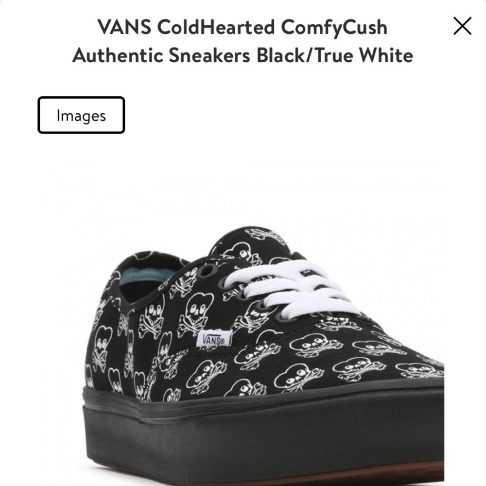 VANS coldhearted comfycush black/true white sneakers (Unisex)
